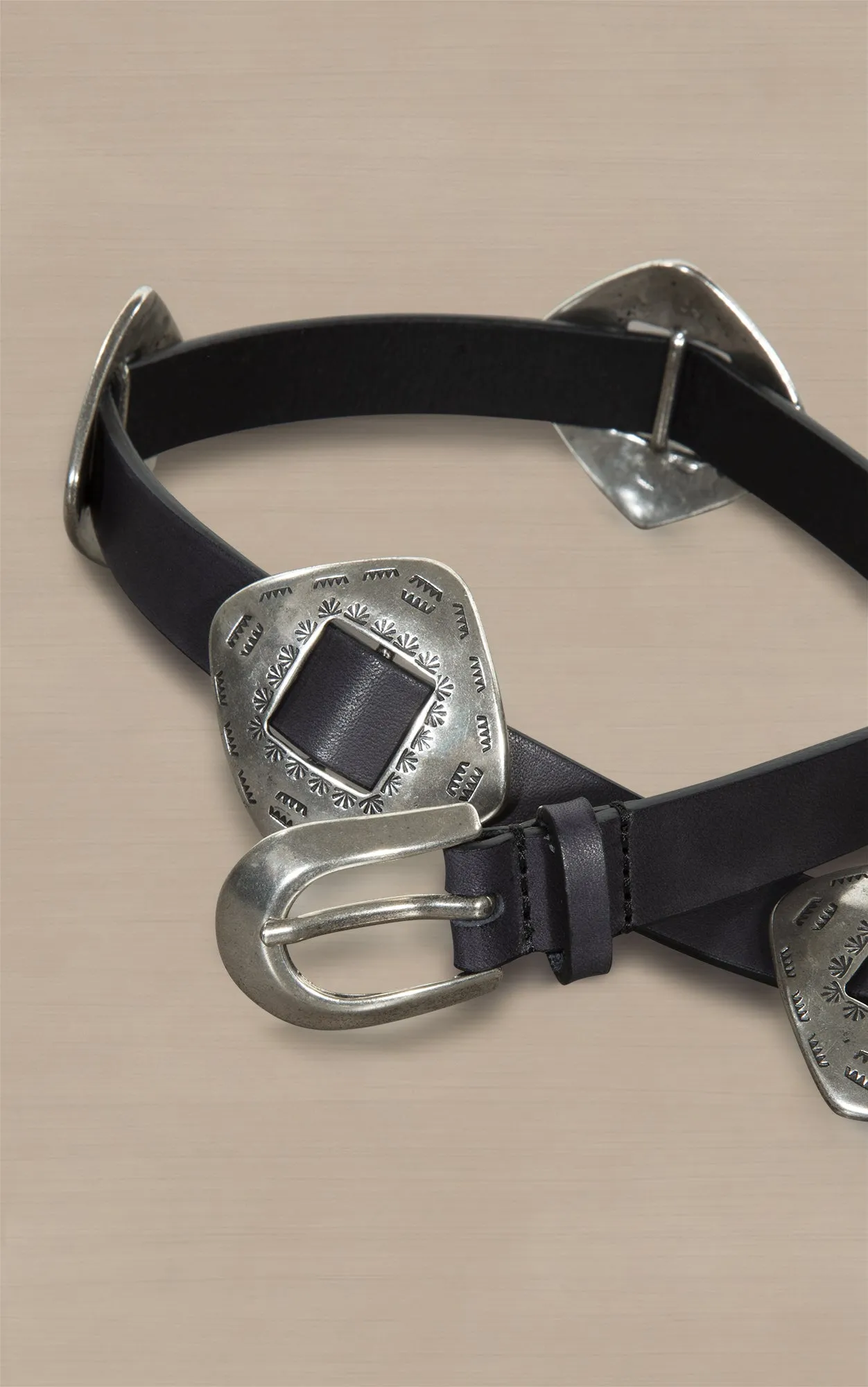 Toledo Cintura in vera pelle con inserti in metallo sold by Gavazzeni product image thumbnail 4