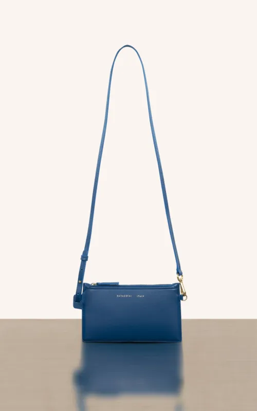 Amelie in Pelle Nappa Blu sold by Gavazzeni