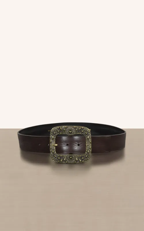 Lagos Cintura in Pelle con fibbia decorata sold by Gavazzeni