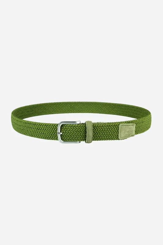 Cintura intrecciata in Rayon Verde sold by Gavazzeni