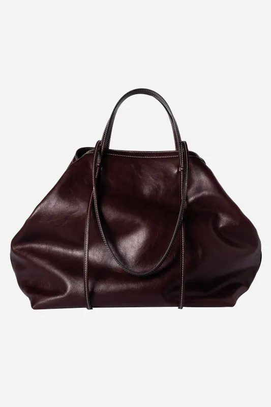 Borsa Alma in pelle liscia Bordeaux sold by Gavazzeni