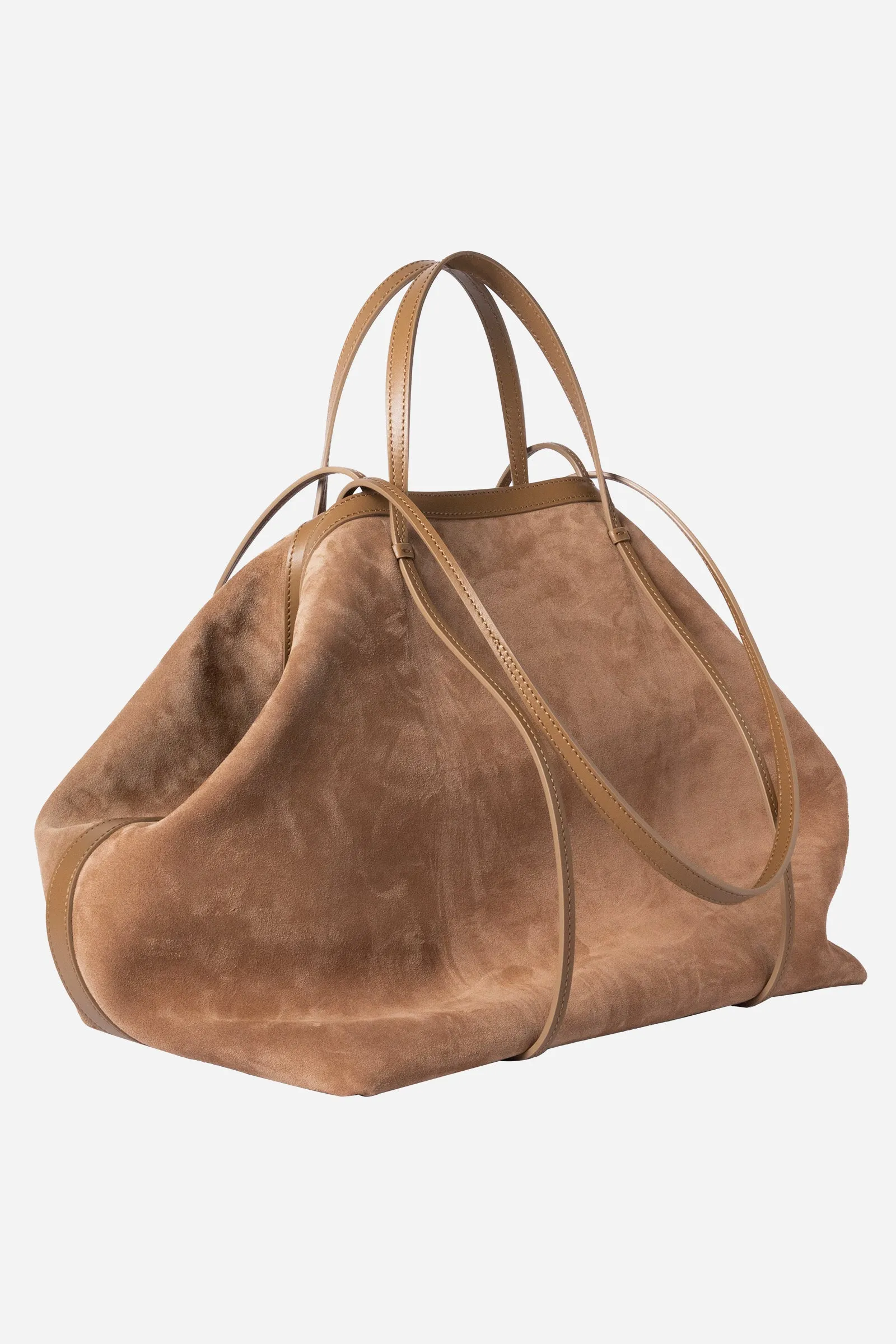 Borsa Alma in pelle scamosciata Sigaro sold by Gavazzeni product image thumbnail 3