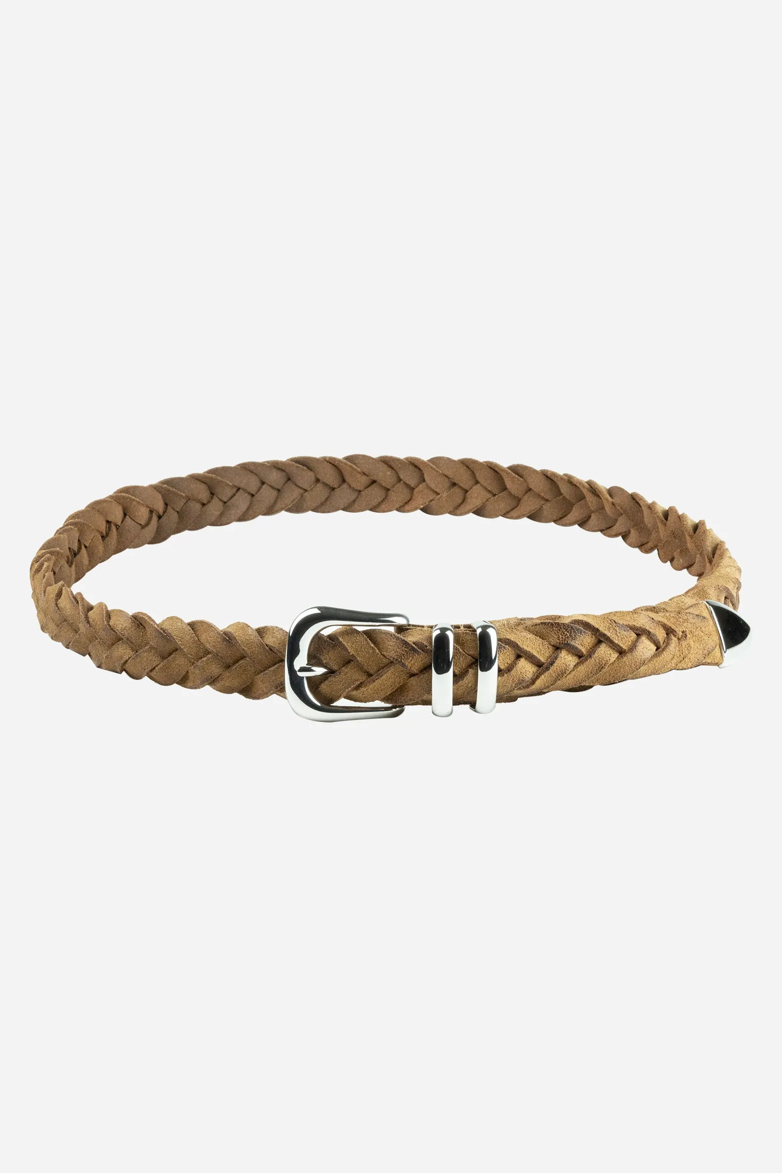 Cascata Cintura intrecciata pelle scamosciata sold by Gavazzeni