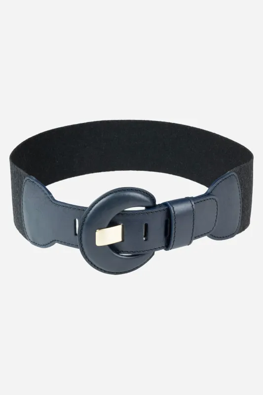 Marta Cintura in elastico di lana con fibbia ricoperta sold by Gavazzeni