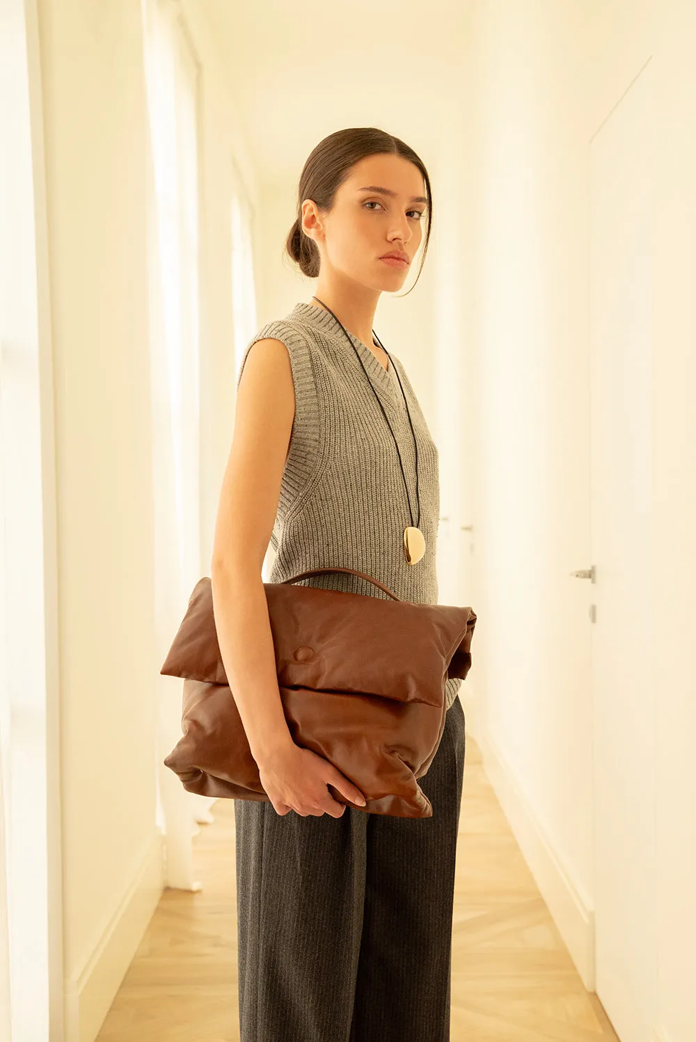 Vitto L in Pelle Liscia Marrone sold by Gavazzeni product image thumbnail 3