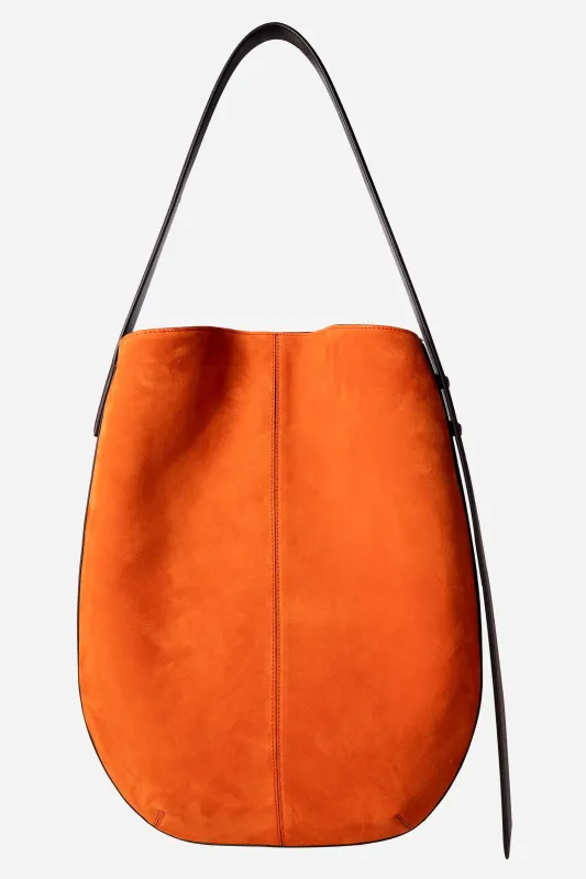 Borsa Zoe in Suede Arancio sold by Gavazzeni