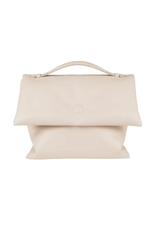 Vitto S in Pelle Nappa Liscia Vaniglia made by Gavazzeni