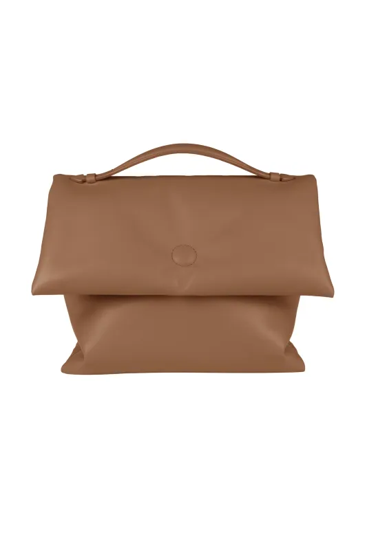 Vitto S in Pelle Nappa Liscia Cappuccino made by Gavazzeni