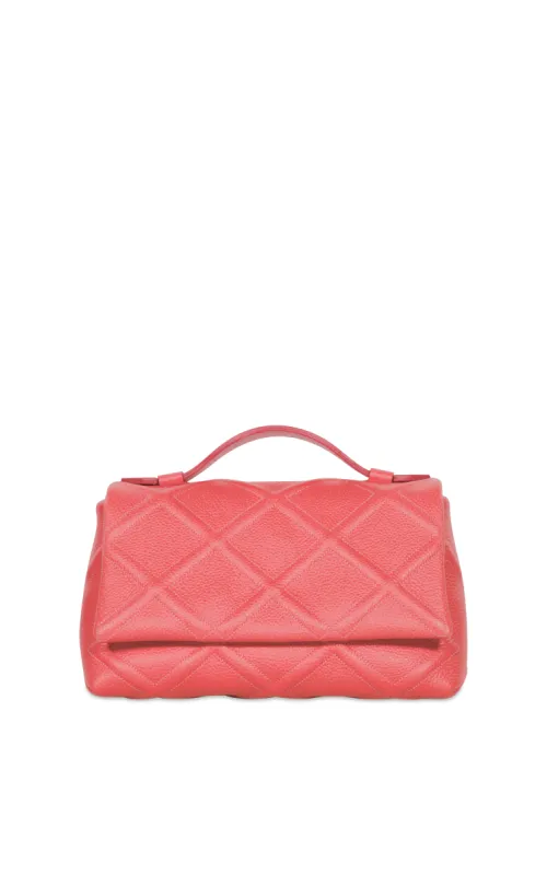 Viki S in Pelle Martellata con trapunto in rilievo Rosa sold by Gavazzeni