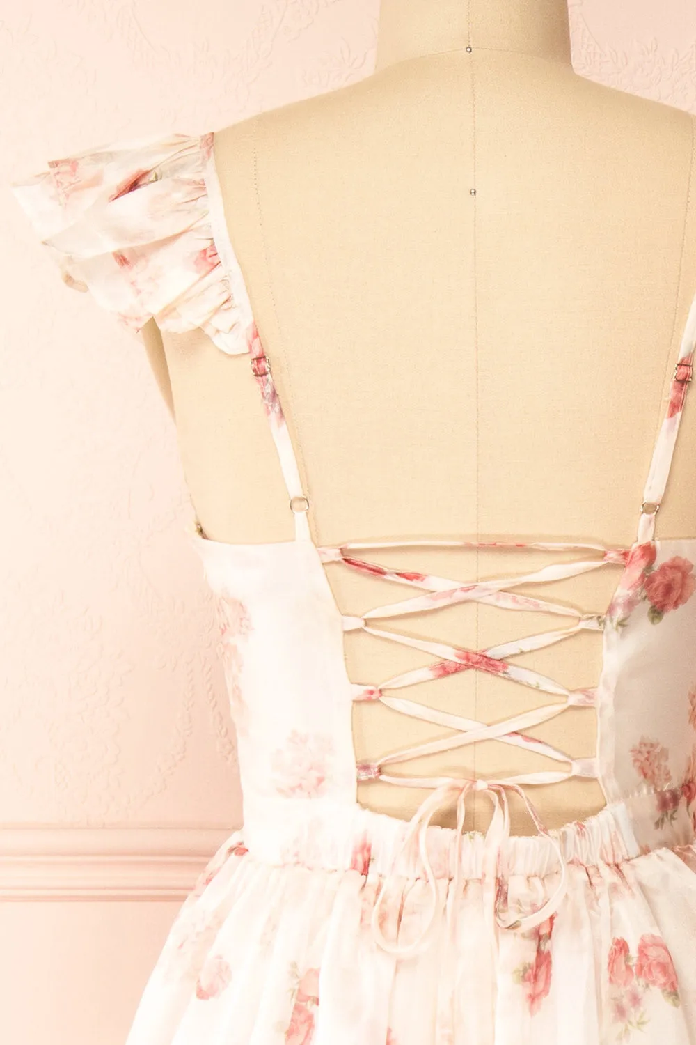 Braelyn | Pink Floral Maxi Dress sold by Boutique 1861 product image thumbnail 2