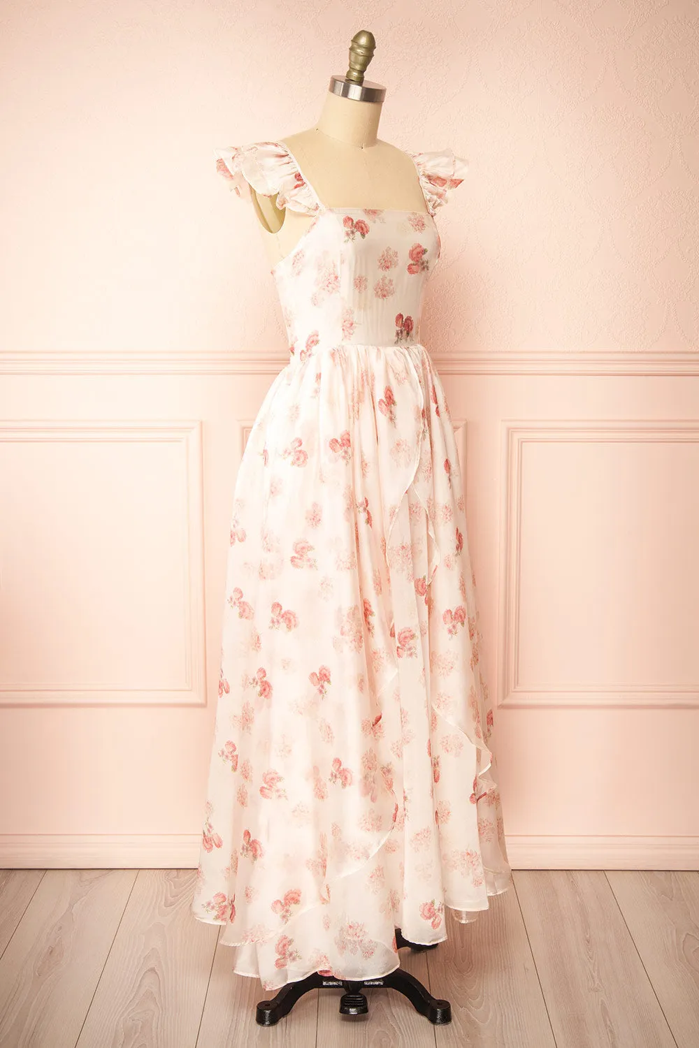 Braelyn | Pink Floral Maxi Dress sold by Boutique 1861 product image thumbnail 5