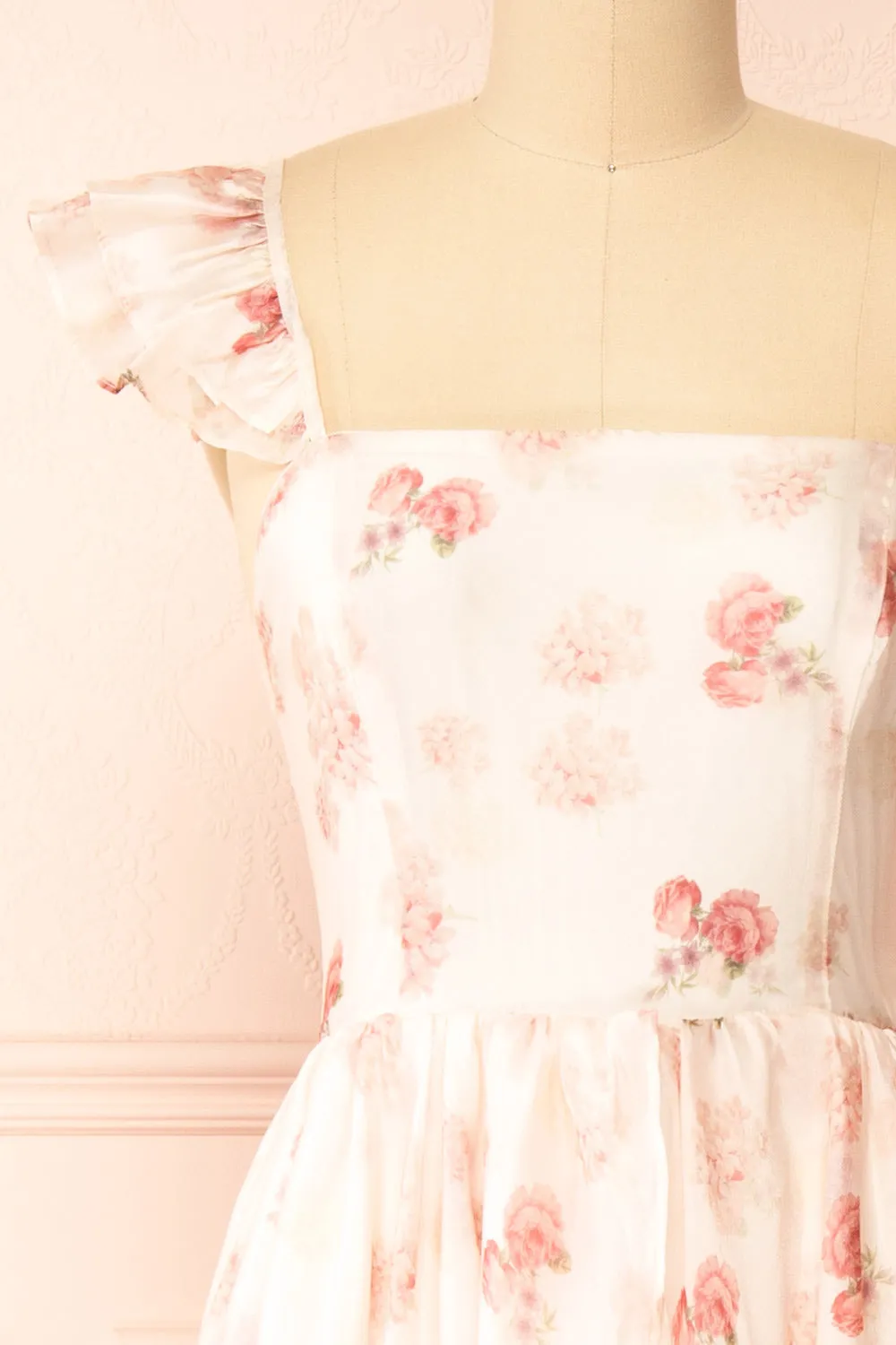 Braelyn | Pink Floral Maxi Dress sold by Boutique 1861 product image thumbnail 4