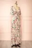Morriven | Satin Maxi Dress w/ Floral Pattern sold by Boutique 1861