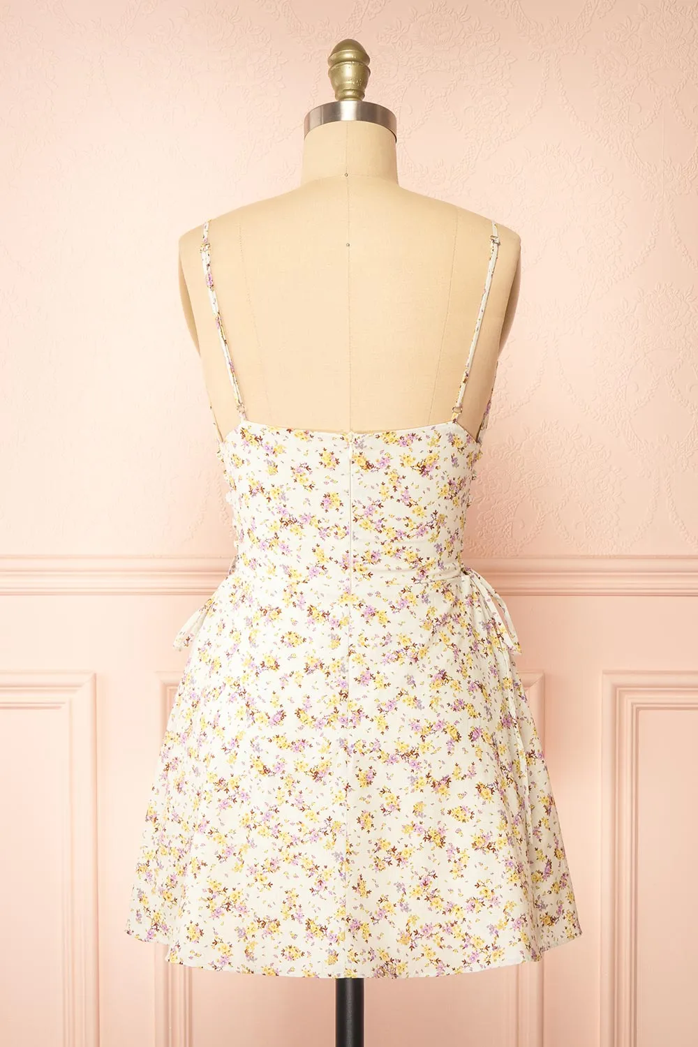 Aleena | Short Floral Dress w/ Ruched Sides sold by Boutique 1861 product image thumbnail 5