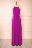 Mariposa | Purple Chiffon Maxi Halter Dress sold by Boutique 1861