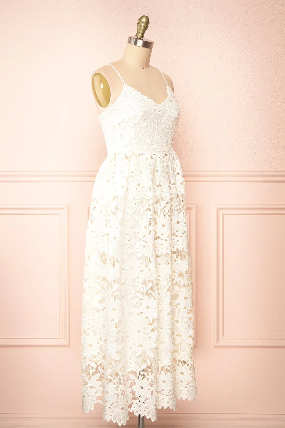Jacqueline | Embroidered Floral Midi Dress sold by Boutique 1861 product image thumbnail 3
