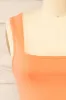 Brutus Orange | Square Neck Cropped Cami sold by Boutique 1861