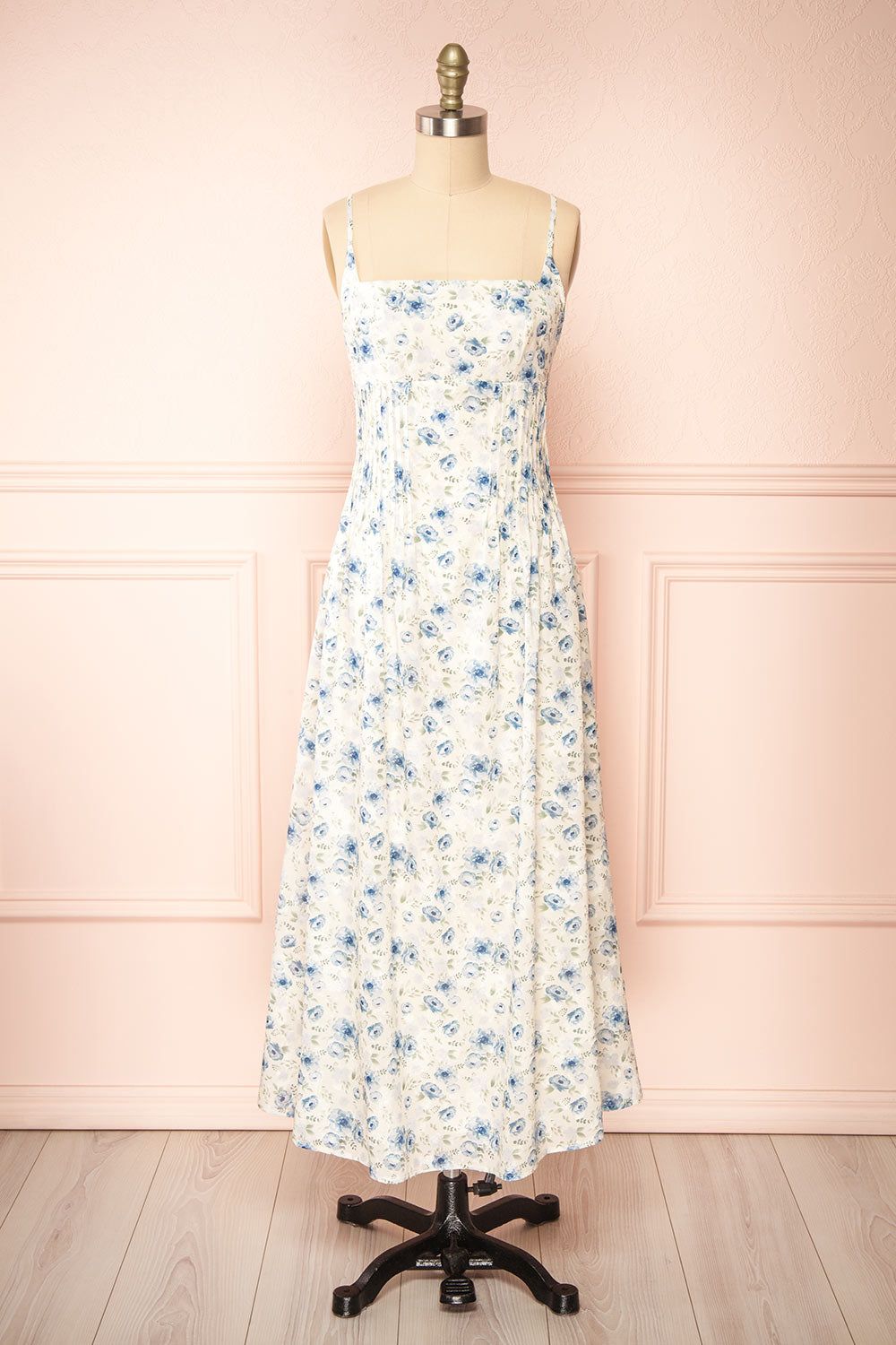 Seraphine | Corset Midi Floral Dress sold by Boutique 1861