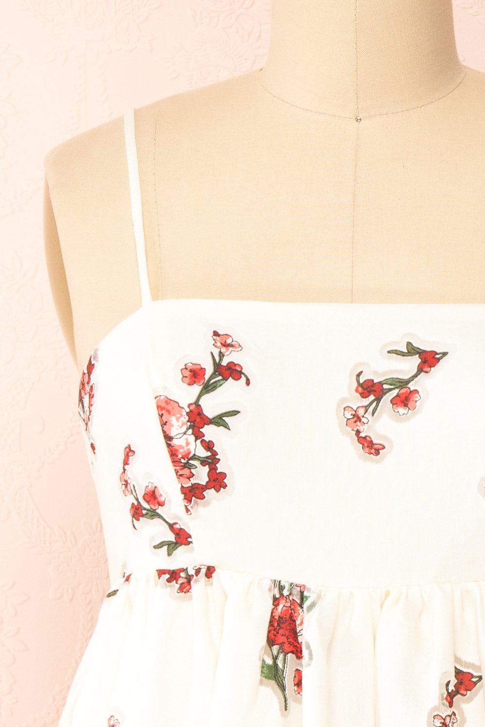 Lyra | Short Floral Babydoll Dress sold by Boutique 1861 product image thumbnail 3