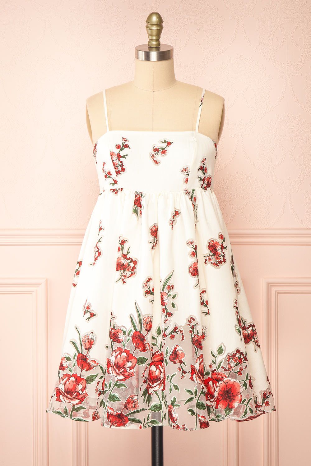 Lyra | Short Floral Babydoll Dress sold by Boutique 1861