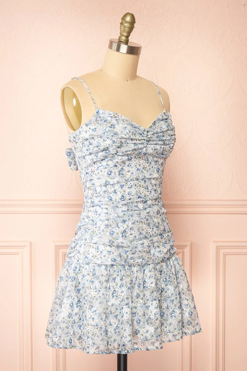 Bridgett | Short Floral Dress w/ Bow sold by Boutique 1861 product image thumbnail 5