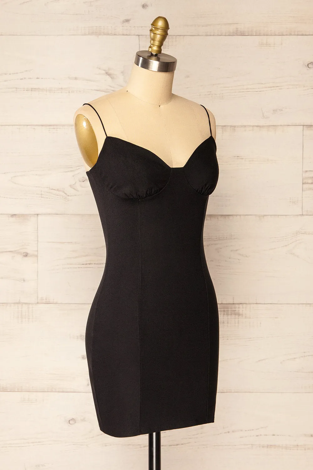 Mystik | Fitted Short Black Dress sold by Boutique 1861 product image thumbnail 3