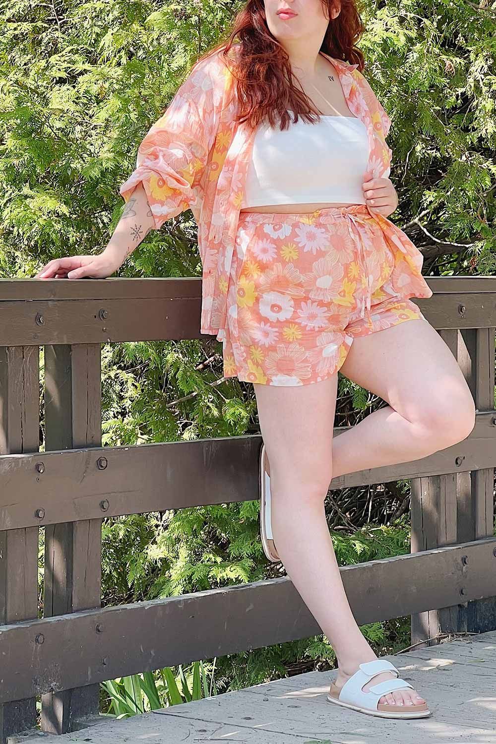 Coille | Pink Floral Button-Up Shirt sold by Boutique 1861 product image thumbnail 3