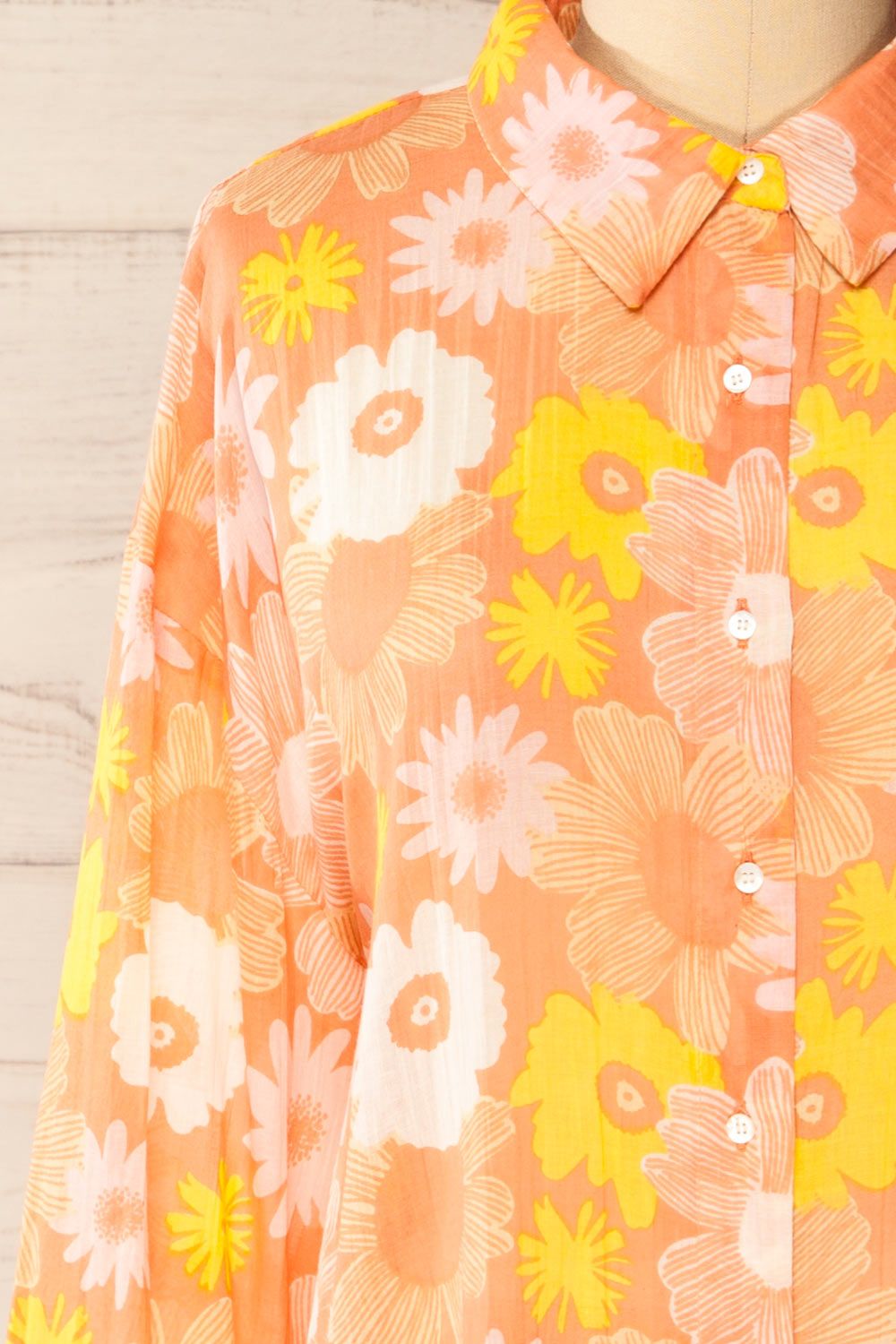 Coille | Pink Floral Button-Up Shirt sold by Boutique 1861 product image thumbnail 4