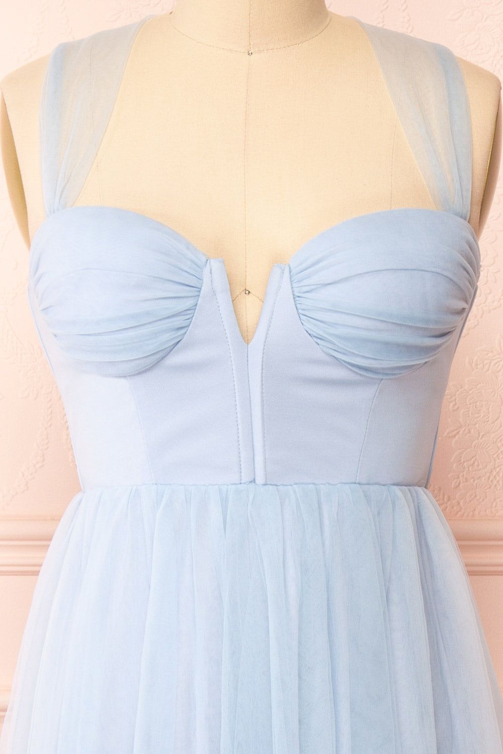Lizzie Blue | Midi Tulle Dress with Corset sold by Boutique 1861 product image thumbnail 5