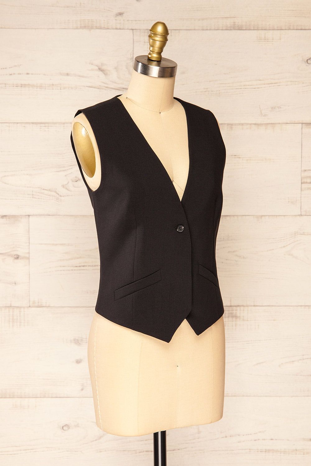 Yavne | Black Sleeveless Blazer sold by Boutique 1861 product image thumbnail 4