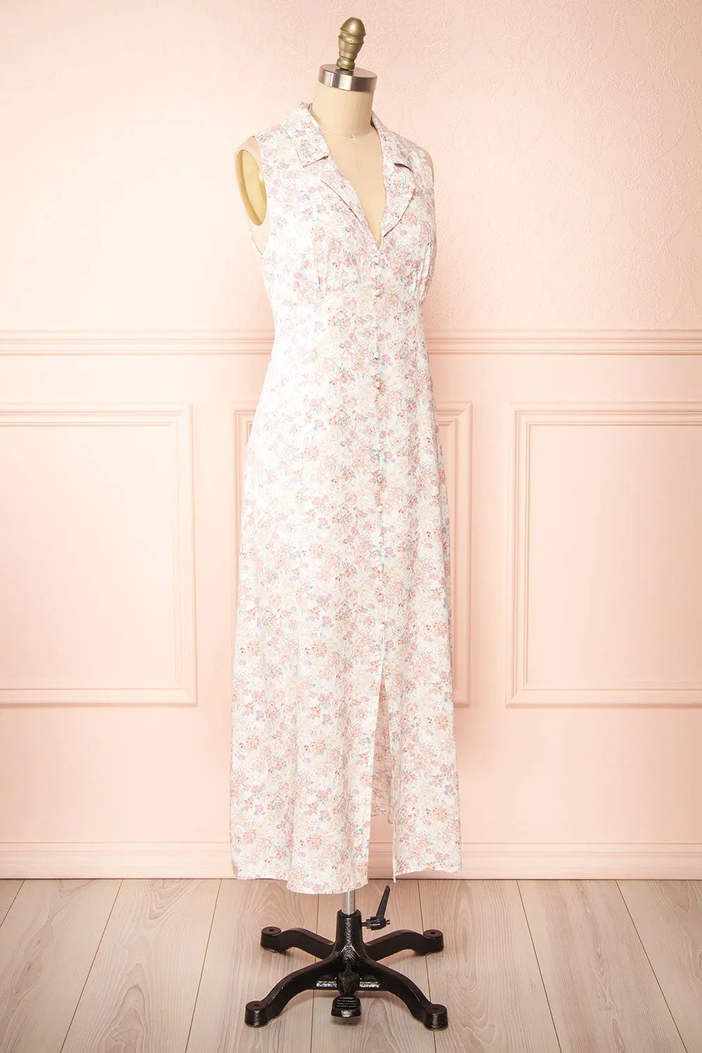 Cysoli | Sleeveless Floral Midi Dress w/ Bow sold by Boutique 1861 product image thumbnail 4