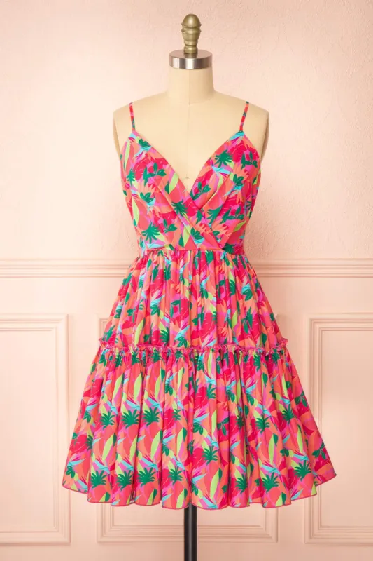 Jacintha | Colorful Short A-line Dress sold by Boutique 1861