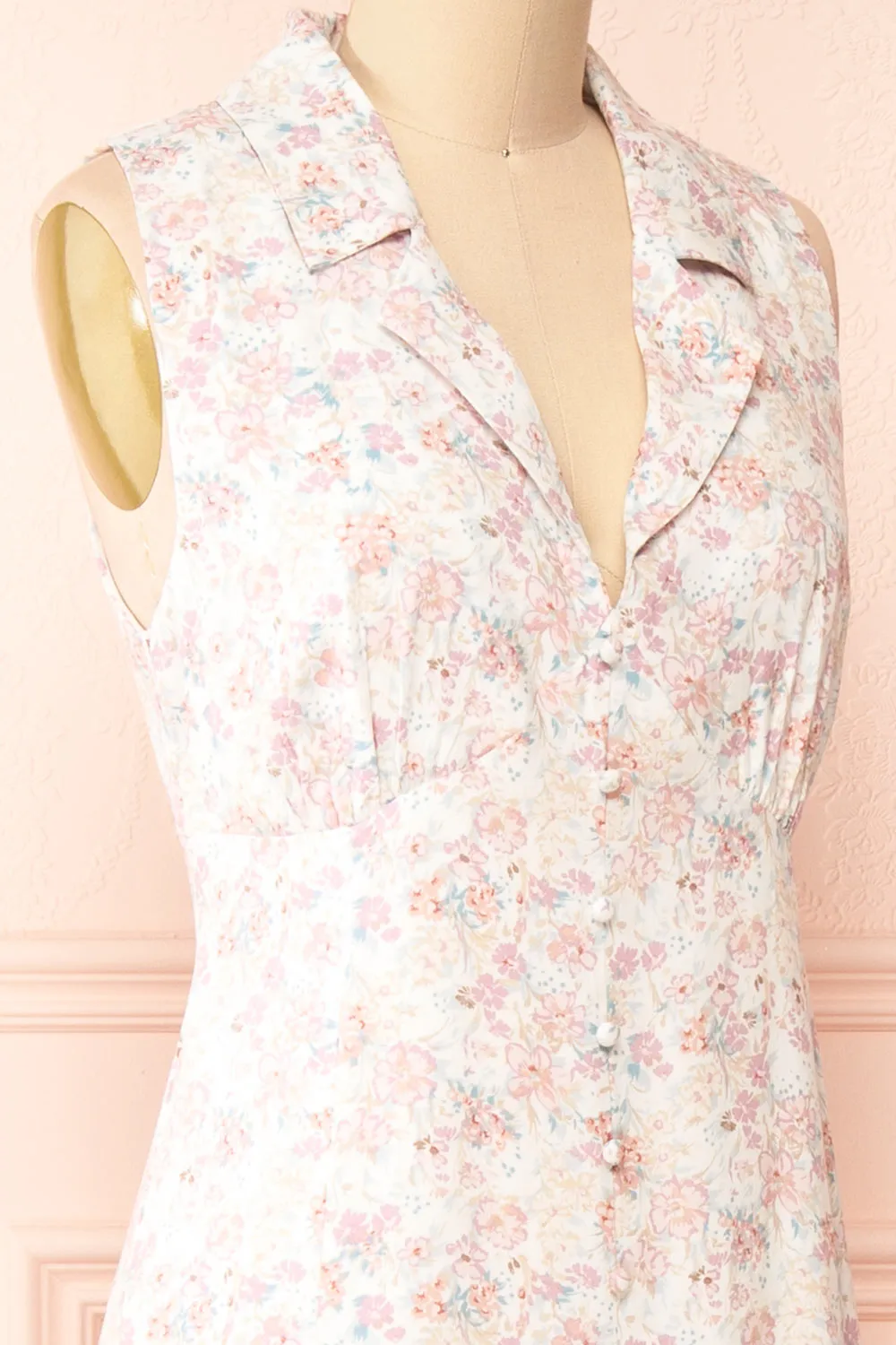 Cysoli | Sleeveless Floral Midi Dress w/ Bow sold by Boutique 1861 product image thumbnail 5