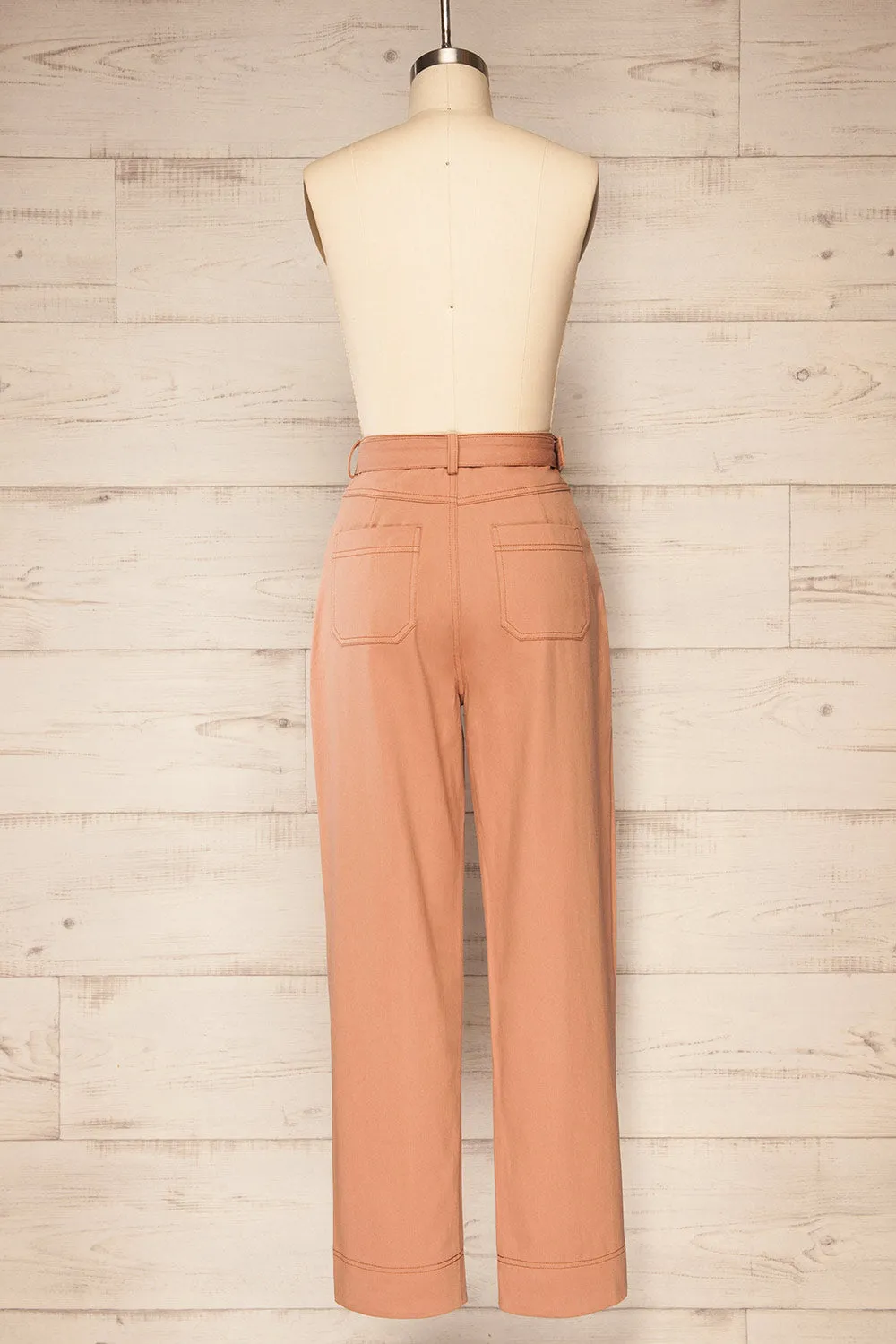 Cajontambo | Pink Denim Wide-Leg Pants w/ Belt sold by Boutique 1861 product image thumbnail 5