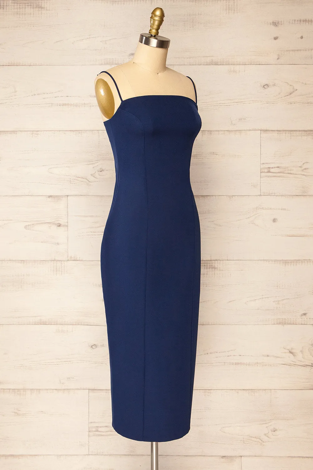Kavala Navy | Fitted Midi Dress sold by Boutique 1861 product image thumbnail 5