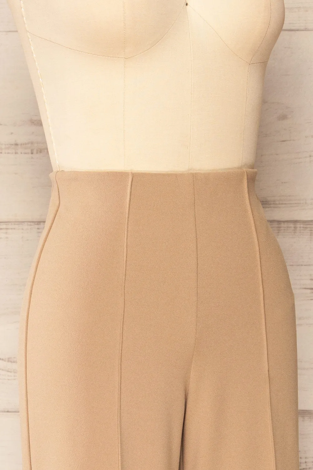 Polise Beige | High-Waisted Wide-Leg Pants sold by Boutique 1861 product image thumbnail 4