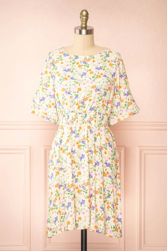 Madaya | Short Floral Dress w/ Elastic Waist sold by Boutique 1861