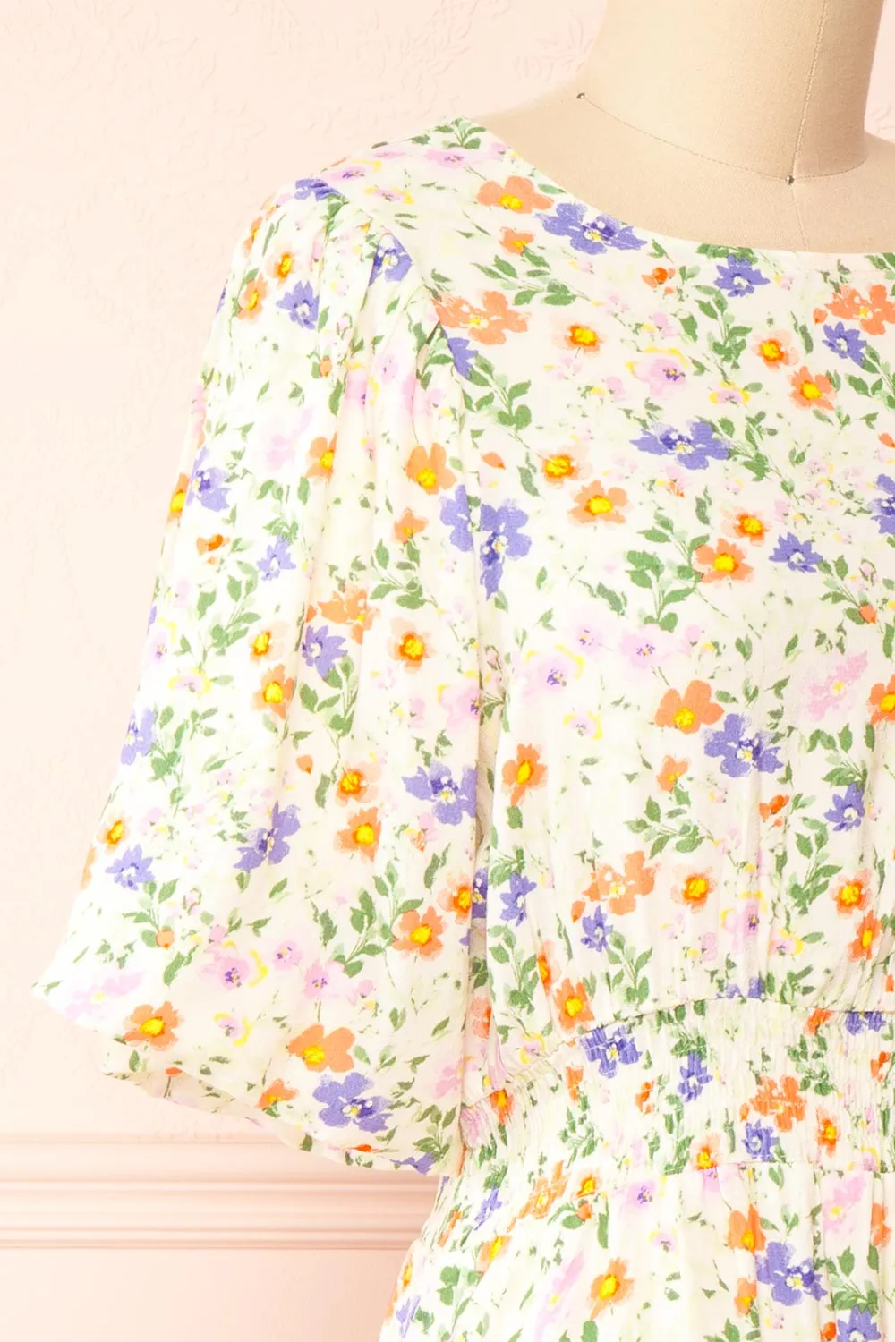 Madaya | Short Floral Dress w/ Elastic Waist sold by Boutique 1861 product image thumbnail 4