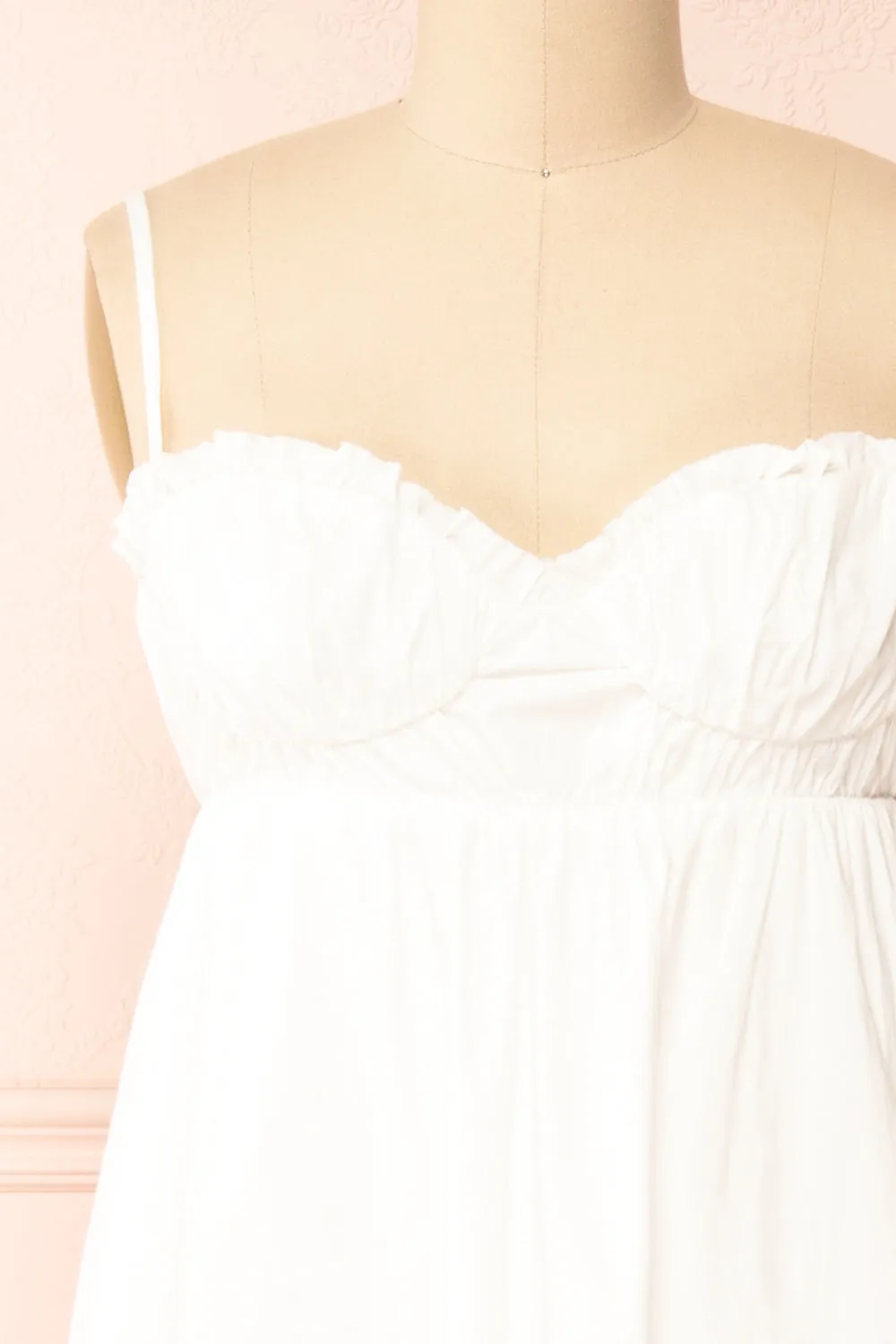 Lyssa | White Midi Dress w/ Empire Waist sold by Boutique 1861 product image thumbnail 2