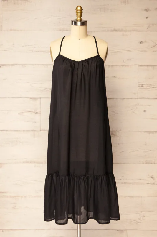 Berkana Black | Midi Beach Dress sold by Boutique 1861