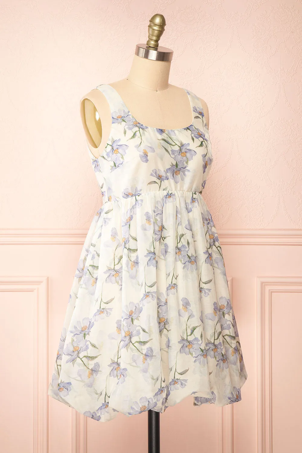 Skogsra | Short Floral Balloon Dress sold by Boutique 1861 product image thumbnail 3