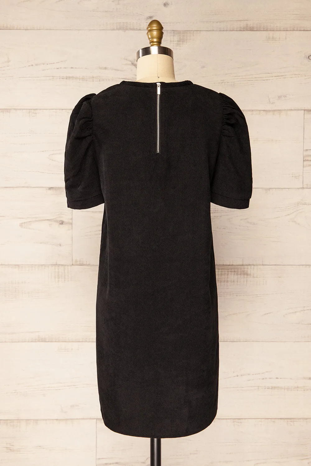 Marlo | Short Black Corduroy Dress sold by Boutique 1861 product image thumbnail 5