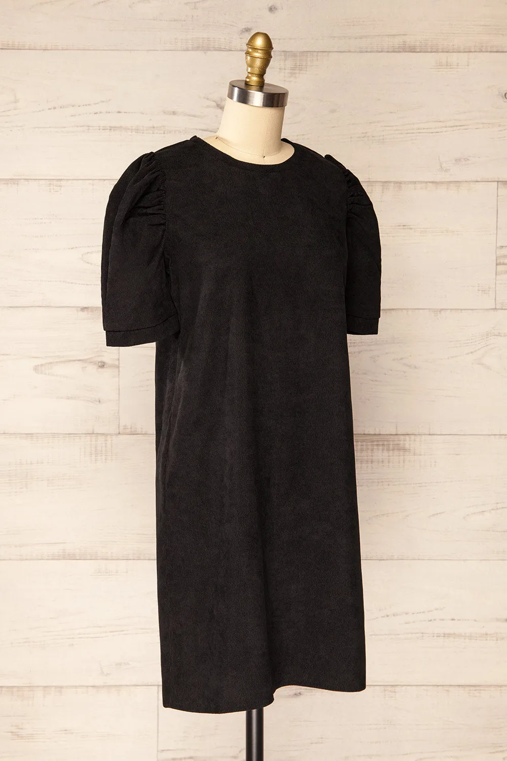 Marlo | Short Black Corduroy Dress sold by Boutique 1861 product image thumbnail 3