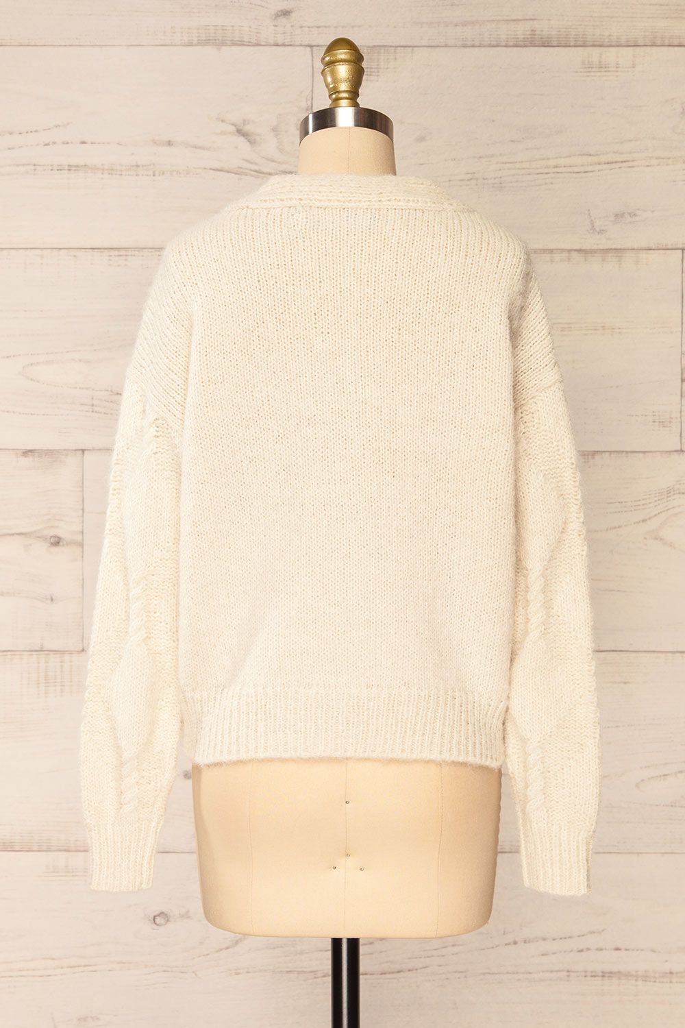 Eggje Ivory | Button-Up Knit Cardigan sold by Boutique 1861 product image thumbnail 5