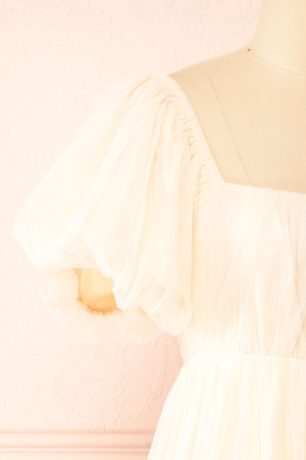 Faye | Beige Babydoll Dress sold by Boutique 1861 product image thumbnail 4