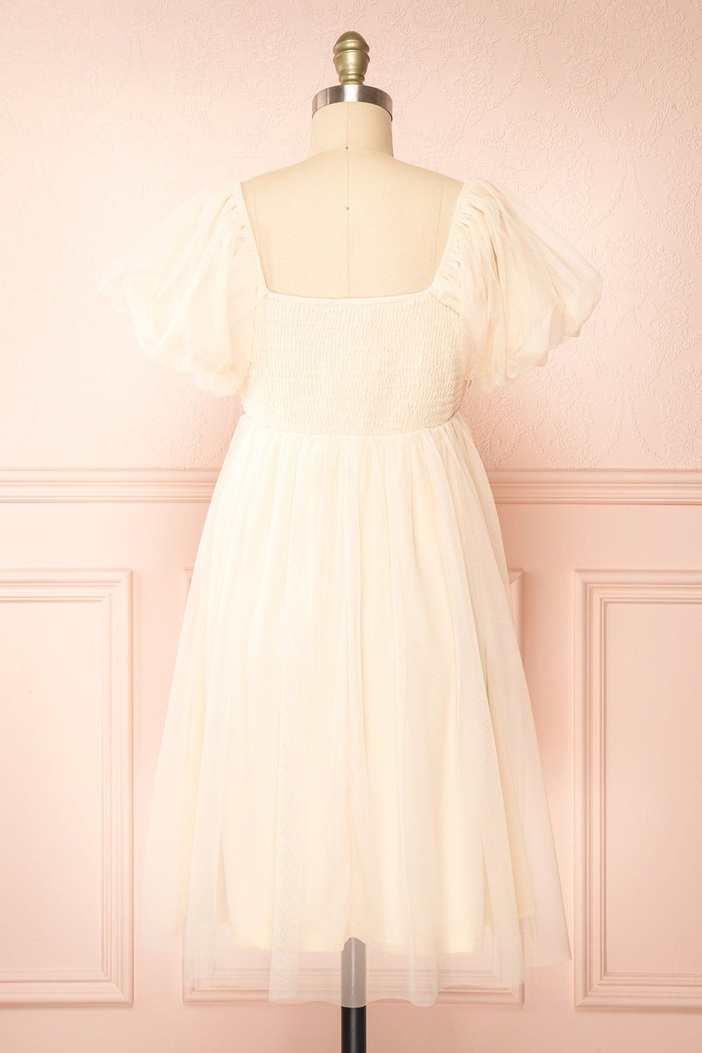 Faye | Beige Babydoll Dress sold by Boutique 1861 product image thumbnail 5