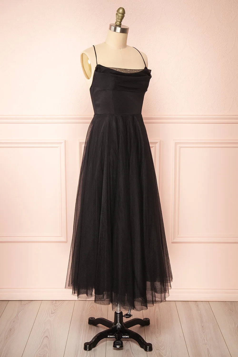 Valerie Black | A-Line Tulle Midi Dress sold by Boutique 1861 product image thumbnail 5