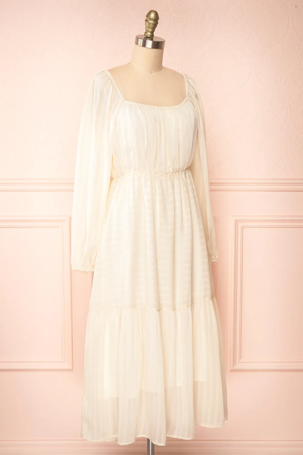 Thyiai | Tiered Midi Dress w/ Long Sleeves sold by Boutique 1861 product image thumbnail 4