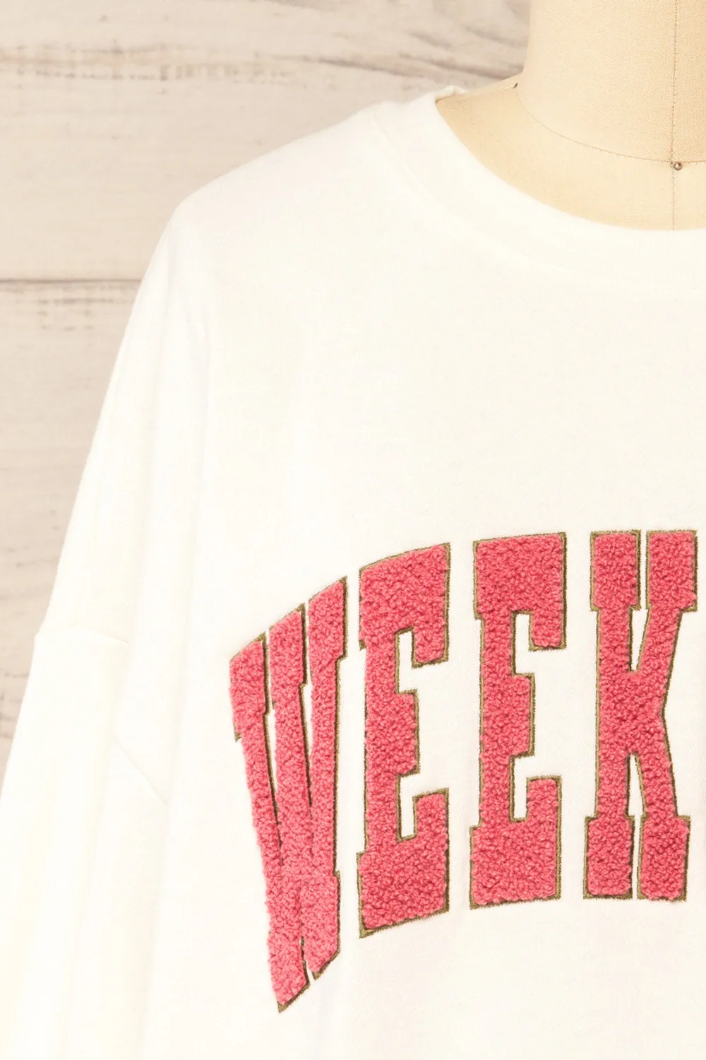 Rusca | Oversized "Weekends" Sweatshirt sold by Boutique 1861 product image thumbnail 3
