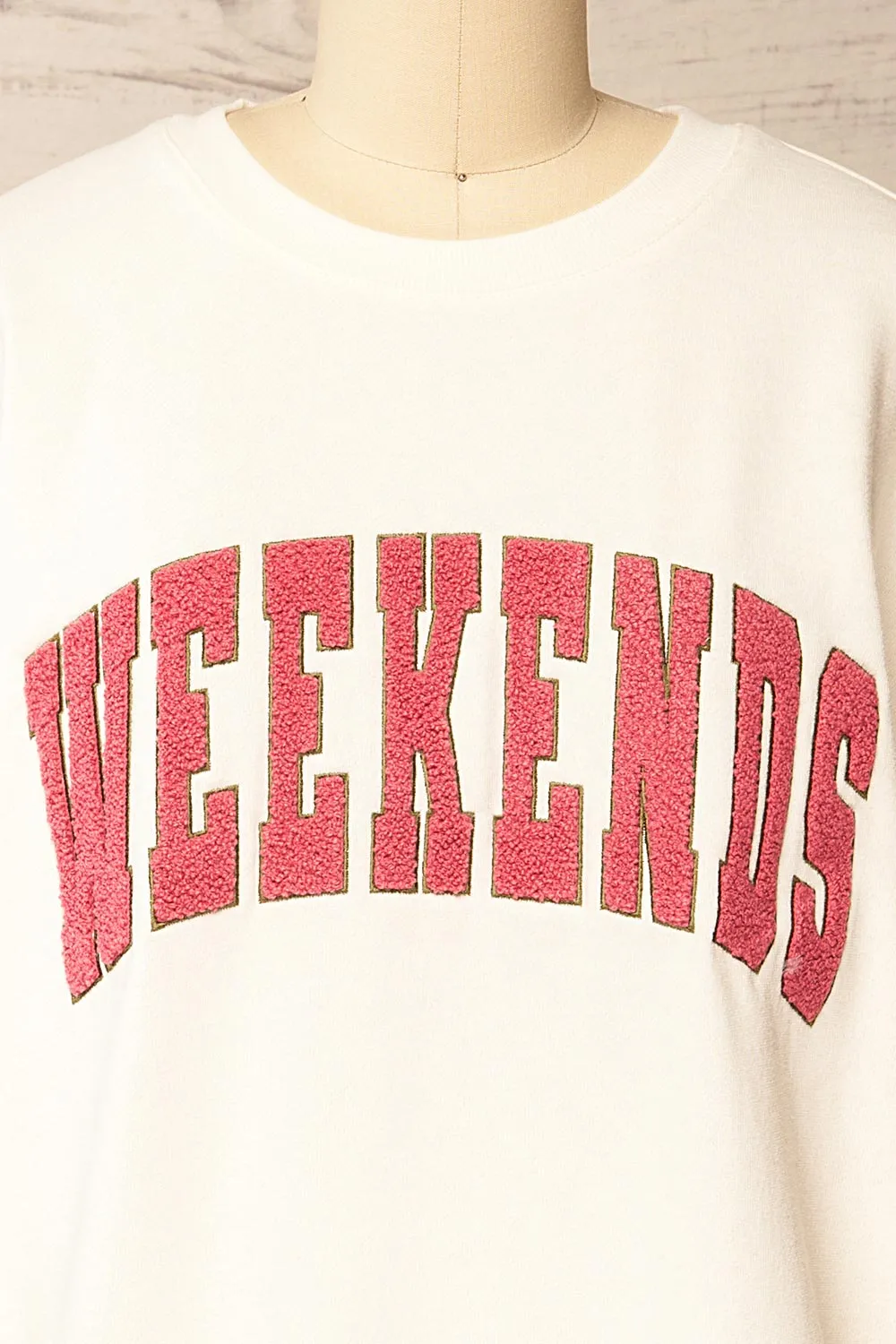 Rusca | Oversized "Weekends" Sweatshirt sold by Boutique 1861 product image thumbnail 2